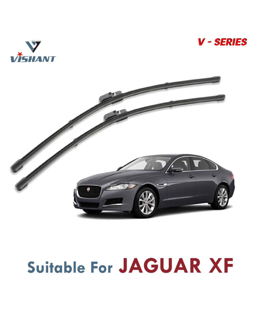 V Series Front Wiper Blade Suitable For Jaguar XF | SIZE RH 28 Inch / LH 17 Inch | Pack of 2