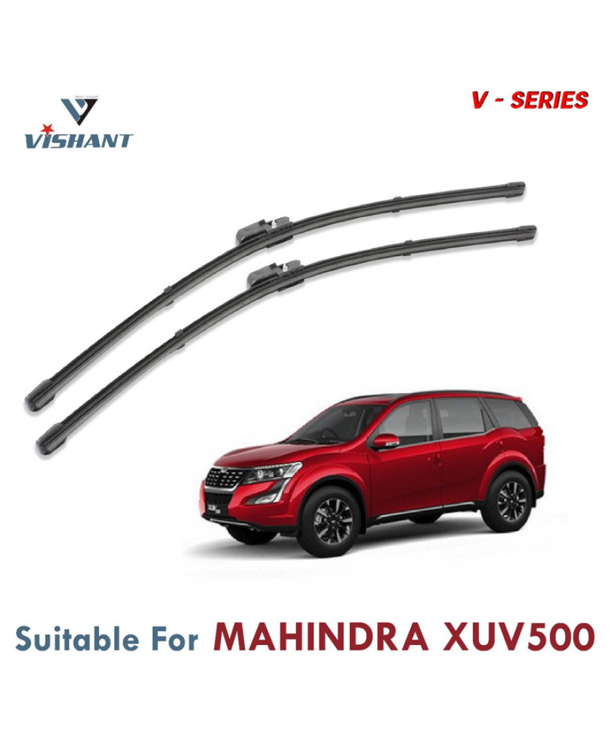 V Series Front Wiper Blade Suitable For Mahindra XUV500 | SIZE RH 26 Inch / LH 19 Inch | Pack of 2