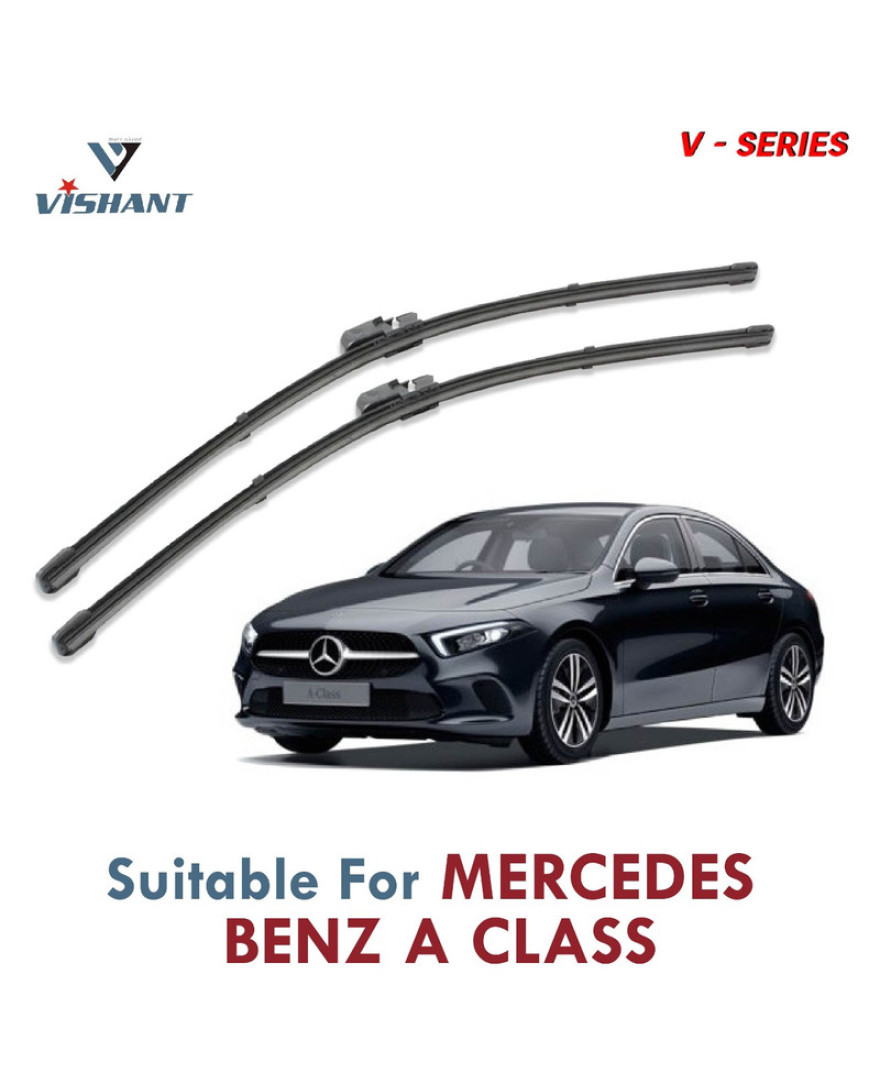 V Series Front Wiper Blade Suitable For Mercedes Benz A Class | SIZE RH 24 Inch / LH 19 Inch | Pack of 2