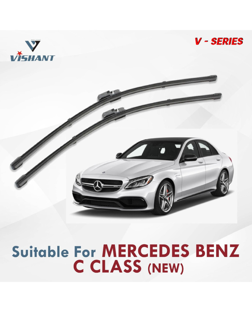 V Series Front Wiper Blade Suitable For Mercedes Benz C Class New | SIZE RH 22 Inch / LH 22 Inch | Pack of 2