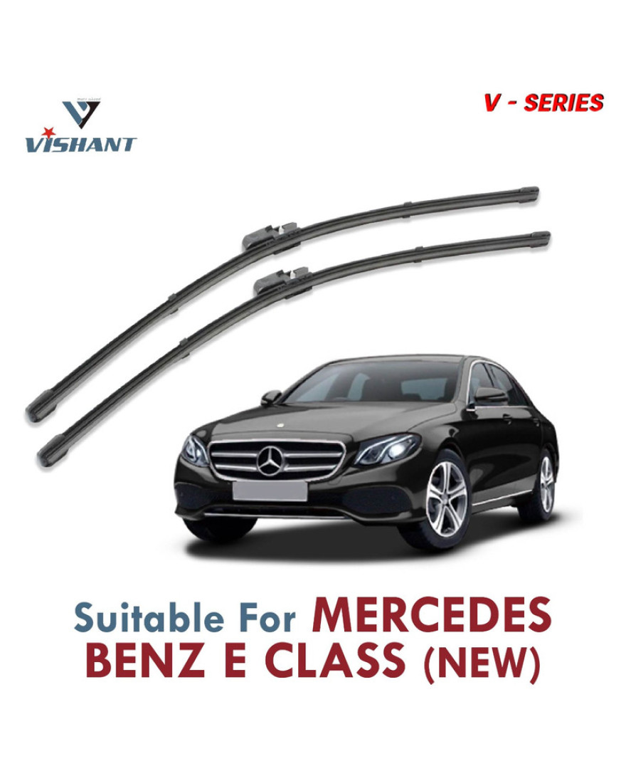 V Series Front Wiper Blade Suitable For Mercedes Benz E Class New | SIZE RH 24 Inch / LH 22 Inch | Pack of 2