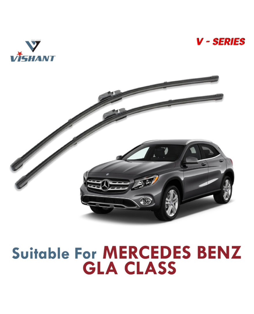 V Series Front Wiper Blade Suitable ForMercedes Benz GLA Class | SIZE RH 24 Inch / LH 19 Inch | Pack of 2