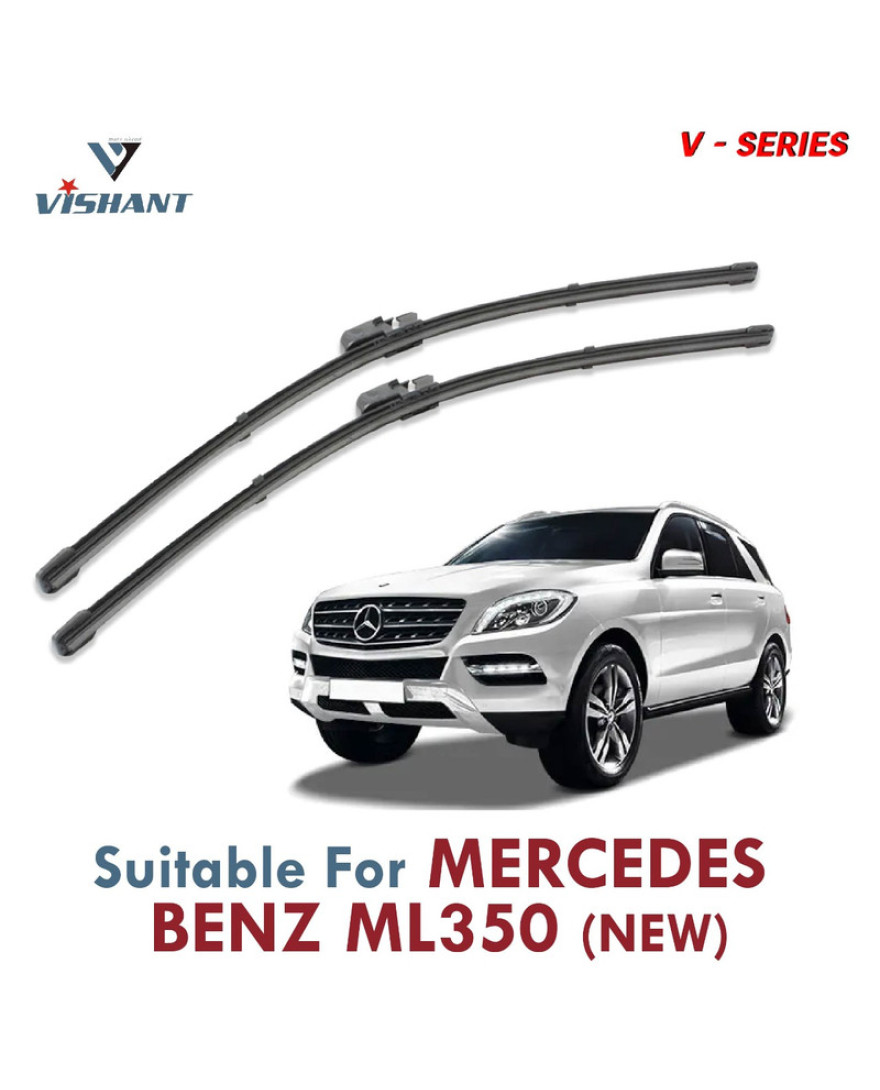 V Series Front Wiper Blade Suitable ForMercedes Benz ML350 old | SIZE RH 26 Inch / LH 24 Inch | Pack of 2