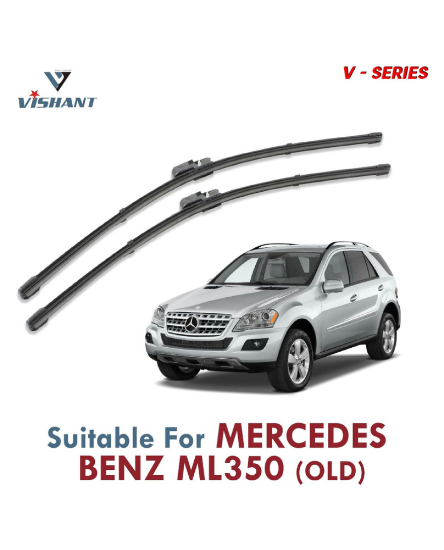 V Series Front Wiper Blade Suitable For Mercedes Benz ML350 old | SIZE RH 28 Inch / LH 21 Inch | Pack of 2