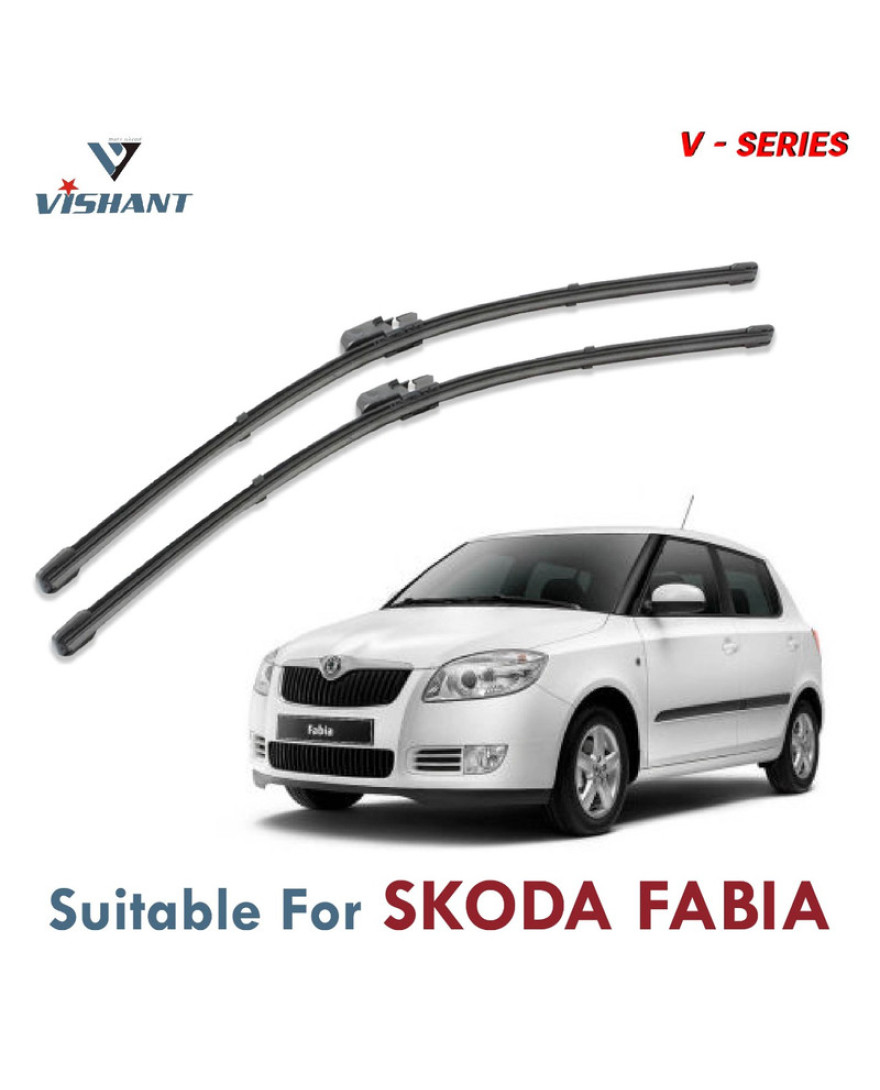 V Series Front Wiper Blade Suitable For Skoda Fabia | SIZE RH 21 Inch / LH 21 Inch | Pack of 2