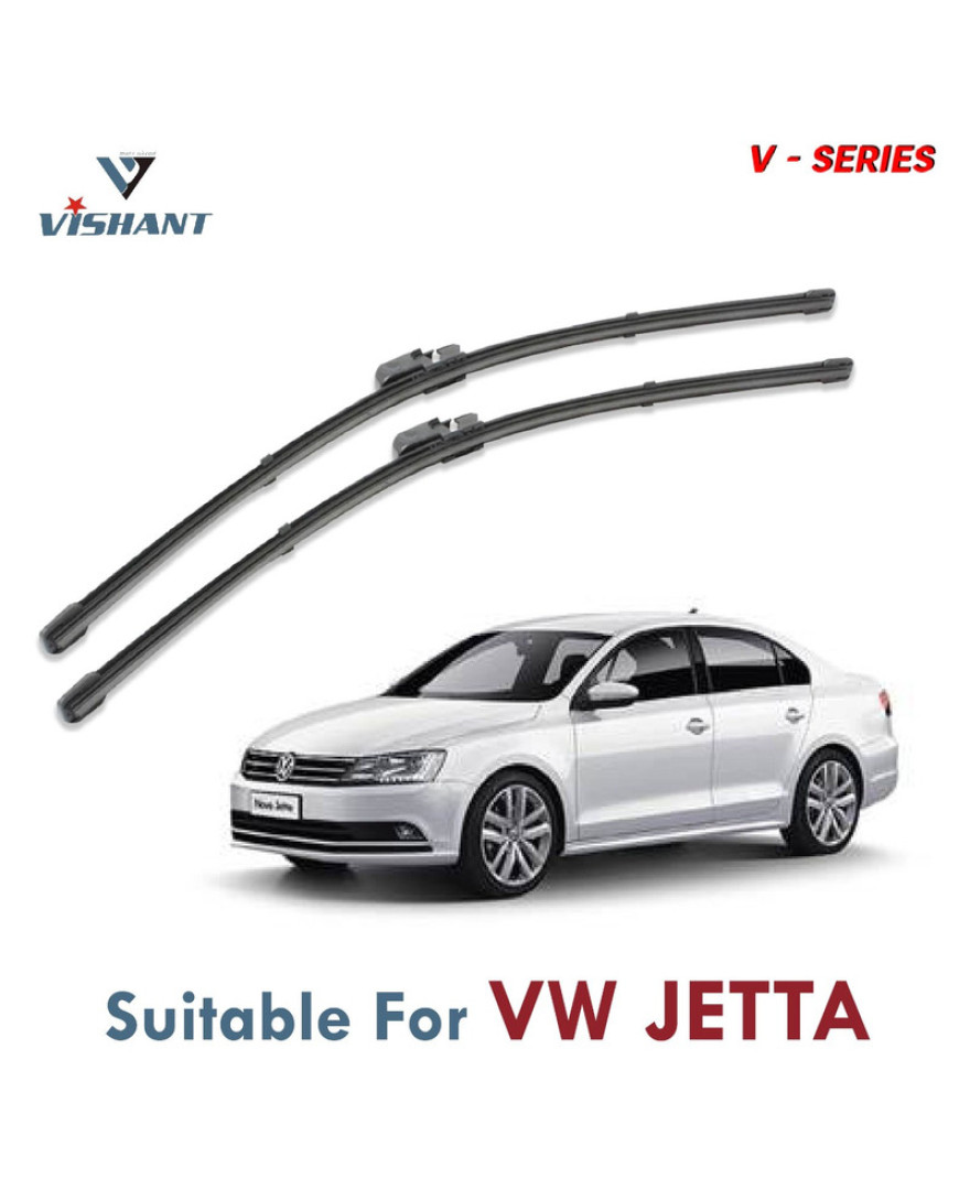 V Series Front Wiper Blade Suitable For Volkswagen Jetta | SIZE RH 24 Inch / LH 19 Inch | Pack of 2