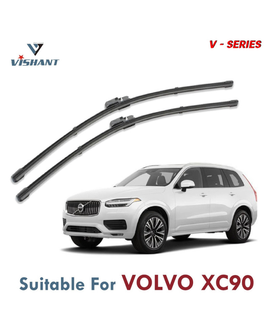 V Series Front Wiper Blade Suitable For Volvo XC90 | SIZE RH 24 Inch / LH 20 Inch | Pack of 2