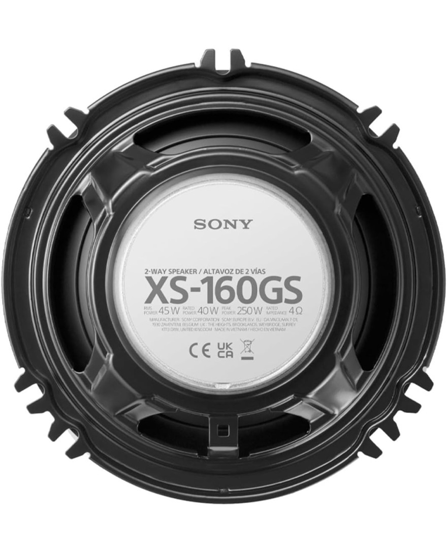 Sony XS 160GS | 16 cm 2 Way Coaxial Speakers 4ohm | 60 Watts RMS | 350 Watts Max